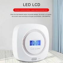 탄소 이산화탄소 공기질 측정기 공기 품질 모니터 일산화탄소 센서 CO 감지기 알람 LCD 디스플레이 85db, White B, 03 White B
