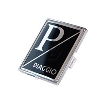 베스파부품 piaggio vespa primavera sprint gts super 50 150 250 300 300ie 스쿠터 액세서리 전면 사각형 배지호환, 검은색