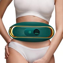 신형 헬스 기구 떨기 마사지 허리띠 가정용 주물러 복부, 녹색 원적외선 찜질 마사지 허리띠
