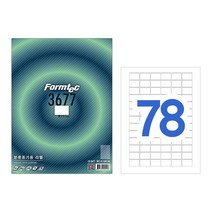 폼텍 LQ-3101 바코드용 라벨 (60단 20매), 폼텍 라벨 용지, 분류용 LQ-3677 (78단)