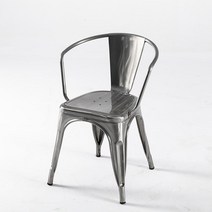 등받이 철제 의자 디자인 네일 샵 철재 체어 까페 카페, 실버