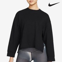 나이키 우먼 요가 드라이핏 플리스 크루 스셔츠 DM7031-010