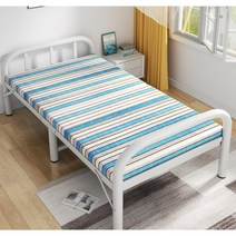 고시원침대 기숙사 현대식 단단한 원룸싱글침대, 12.은회색-스틸프레임-190X80