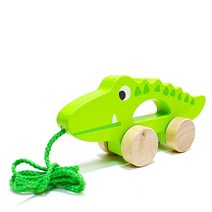 풀어롱 원목 바퀴달린 아기 악어 가성비 걸음마연습