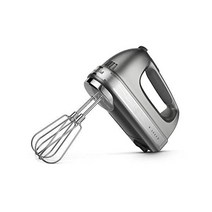 키친에이드 Turbo Beater II 전문가 9단 핸드믹서 실버, Contour Silver
