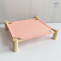 편한 애견 강아지 침대 선물 고양이 소파 캣 쿨 발톱 투명 타워 용품 도그 창문 워커 해먹, 18kg 이하 강아지 권장, 핑크 체크
