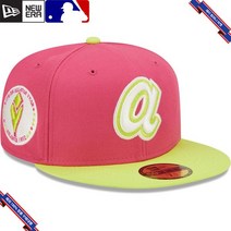 [미국정품] 773229 스냅백 캡모자 MLB [애틀랜타 브레이브스] 뉴에라 1972 MLB All-Star Game Beetroot Cyber 59FIFTY Fitted Hat