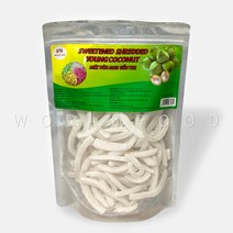 월드푸드 베트남 롱도 코코넛채 과육 MUT DUA NON 코코넛과육 500g, 1개