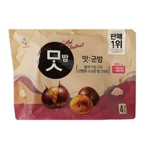 CJ 맛군밤 60Gx4번들, 옵션1 - 기본포장 (박스or비닐포장) (+0원)