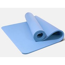 홈트 요가 매트 층간소음 두께 15mm 20mm 대형 필라테스 운동 헬스장 미끄럼방지, 스카이블루 80 x 185cm