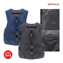 [버팔로] 문라이트 구명조끼 2P, 선택1:블랙 L / 선택2:네이비 M