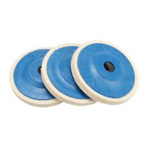 양모휠 양모패드 13pc 4 인치 울 연마 휠 버핑 패드 100mm 앵글 그라인더 휠 펠트 금속 대리석 유리 도자기 용 연마 디스크, 3개