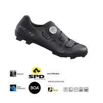 운동화밑창보강 새로운 2022 xc5xc502 mtb 크로스 컨트리 사이클링 신발 유리, xc502 블랙, 43