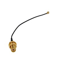 Othmro 동축 너트 커넥터 어댑터 리버스 폴 SMA 암 RF1.13 IPEX1 구리 도금 1개, 1Pc Coax nut