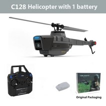 드론C128 2.4G RC 헬리콥터 4 프로펠러 720P 카메라 6 축 전자 자이로스코프 공기 압력 vs 드론 높이, 01 C128 1B Original Box