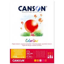 캔손 컬러 라인 150g 1면 제본 25매 A4 (종류선택), 바다(CA074-002)