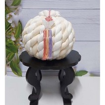 타래실 실타래 장식품 장수실타래 19cm (단품-노리개별도) 돌잔치실타래 백일잔치실 칠순잔치실, 올화이트