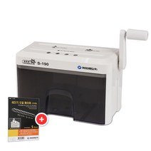 카피어랜드 보안관 수동 문서 세단기 3.5L 마이크로컷 S-190+오일페이퍼5매, 단품