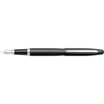 Sheaffer VFM 매트 블랙 만년필 크롬 트림과 파인 펜촉 포함, Fountain Pen Medium Nib, Black