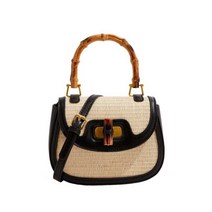 고급 밀짚 미니 토드백 숄더 백 크로스 손 가방, 상세 페이지 참고