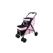 강아지 고양이 유모차 2층 다둥이 개모차 분리형, 블루