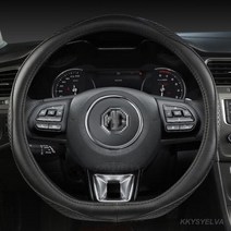핸들 커버 자동차 운전대 미끄럼방지 정품 가죽 MG ZS GS MG3 MG5 MG6 MG7 GT 360 건담 350 부품 TF 6 액세서리, BLACK D SHAPE