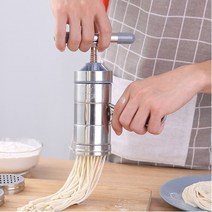 칼국수만들기 제면기 가정용 칼국수 국수 면뽑는 기계 메이커 수동 스테인레스 스틸 프레스 주방 도구 중공 수제, 없음