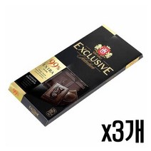 익스클루시브 다크 초콜릿 99% 90g, x3개