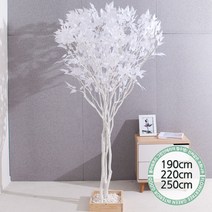 실내인테리어 인조나무 123종 / 플트 조화나무 C, C19.라인-화이트자작나무 250cmK/사방형, 1개