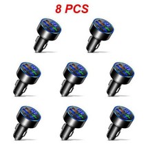 차량용 PD USB 고속 충전기 C타입 전화 어댑터 아이폰 13 화웨이 삼성용 빠른 1 ~ 10 개, 04 Black 8pcs