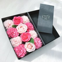 러블리팜 어버이날 설날 생신 생일 플라워 용돈 박스 비누꽃 돈박스 로얄땡큐용돈박스, 핑크_블랙용돈봉투