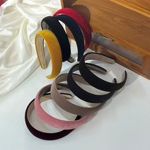 국내제작 데일리 포인트 솜머리띠 우정 졸업사진 소품 여행 공연 무대 사계절 벨벳 트위드 모직 머리띠