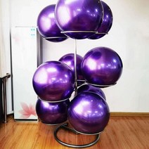 짐볼 거치대 요가 피트니스 기구 보관대 운동볼 정리, A 실버화이트 9랙