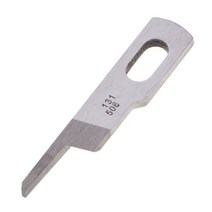 shangren Juki MO-131 MO-6716S 산업용 오버록 머신 용 상부 나이프 #50602-6716, 스틸, 실버