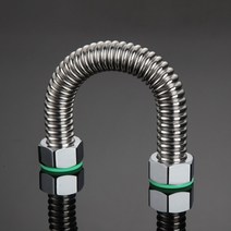수도 PVC 배관자재 주름관 스테인레스 스틸 골판지 파이프 히터 입구 호스 물 차가운, 80cm