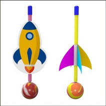 과학교구2in1 탱탱볼 점핑 로켓(5인용)-ZFA과학키트 과학실험세트 우주 로켓