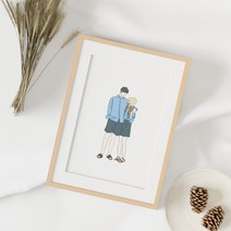 해피인 캐리커쳐 일러스트 사진드로잉 (1인/2인/3인/4인/5인)