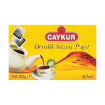 Caykur 차이쿠르 터키 홍차 티백 티포트용 (40봉지), 40 Count (Pack of 1)