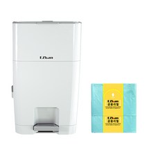 이지캔 다목적 쓰레기통 27L + 2롤 20L종량제겸용, 1개, 화이트27리터