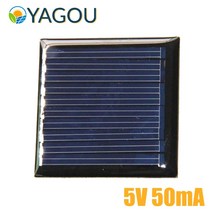 YAGU 5V 50mA 태양 전지판 45*45mm DIY 격판 덮개 옥외 소 세포 건전지 전화 충전기 휴 애완 동물, 01 45mmx45mm 5V