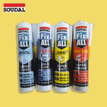 수달 픽스올 실리콘 접착제 플라스틱 초강력 타일 보수제 방수 본드 강력 접착 크랙 콘크리트 균열 수리, 하이텍(백색)
