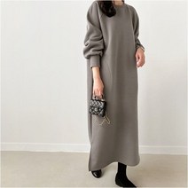 걸스데일리/[Muse12]나그랑 맨투맨 원피스 ver.겨울/기모 원피스