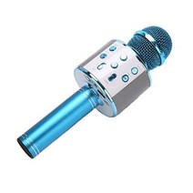 휴대용마이크 공연용 강의용 무선마이크 2021 무선 홈 핸드 헬드 마이크 내장 오디오 통합 USB 플레이어, 01 blue
