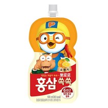 팔도 뽀로로 홍삼쏙쏙 오렌지맛, 100ml, 720개, 오렌지