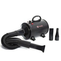 대형견 펫드라이기 드라이룸 고속 애완 동물 헤어 드라이어 개 및 고양이 히터 3 HP 부는 전력 소음 감소를 무단 속도, Black