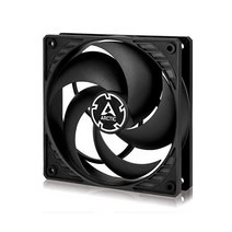 ARCTIC P12 PWM 120mm 케이스 팬 압력 최적화 조 한 모터 컴퓨터 속도 200 1800RPM 블랙, P12 PWM (black)