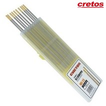 크레토스 란탄 텅스텐 금색 알루미늄 TIG용접봉 알곤 텅스텐 10개입 WL15, 텅스텐(청색) 3.2mmx150(10EA)