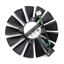 ASUS RX580/RX570/470/1070/1050Ti/1050용 그래픽 카드 냉각 팬 교체 FDC10M12S9-C 유체 베어링, 싱글