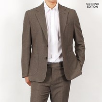 세컨에디션 하운드 체크 가을 정장 자켓
