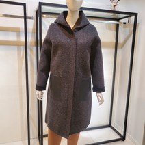 막스카라 하프 후드 코트(M14QWH340)